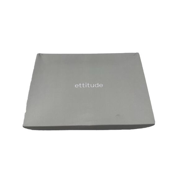 Ettitude Sateen Bamboo sleeveless pantsuit Jumpsuit Luxurious Navy Blue Sz M New - Picture 5 of 6